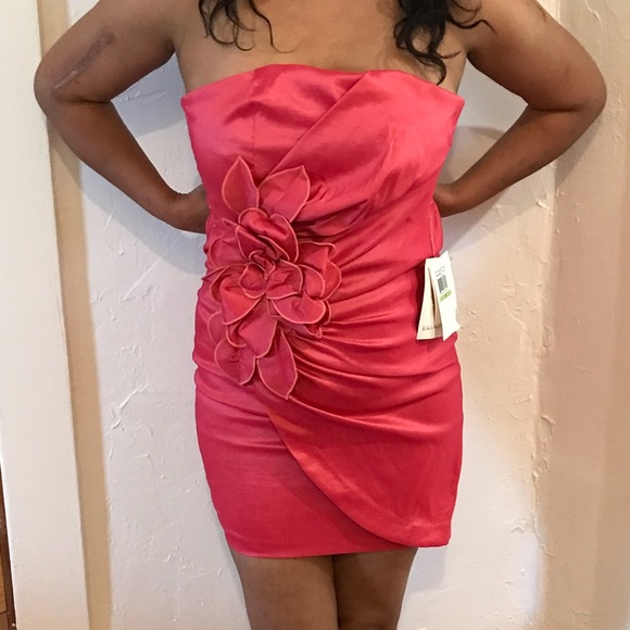 Jessica McClintock Coral strapless dress - Picture 4 of 4
